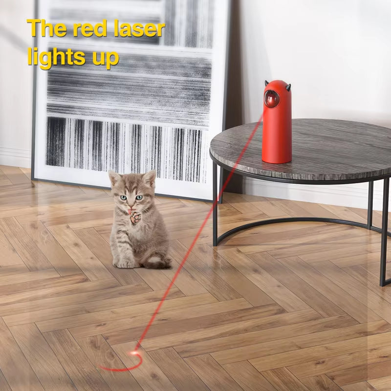 LED Laser Cat Toys Interactive Smart Teasing Pet Handheld Electronic Indoor Random Automatic Laser Cats Toy Accessories for Cat